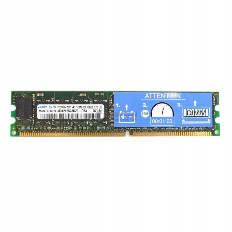 Pamięć serwerowa RAM Samsung 512MB PC-2700 CL2.5 ECC (A)
