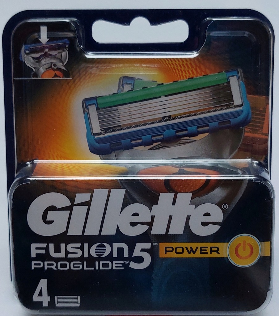 4 Wkłady Gillette Fusion 5 PROGLIDE Power ~ NOWE