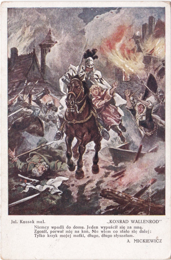 Konrad Wallenrod Streszczenie Szczegółowe Juliusz Kossak Konrad Wallenrod IV ok 1930 - 7033120069 - oficjalne