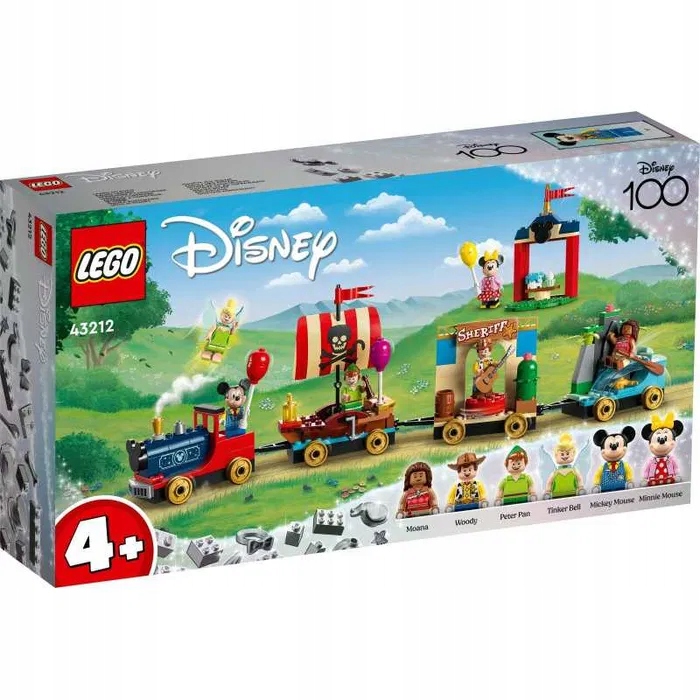 Klocki Zestaw Kreatywne LEGO Disney Classic Pociąg Pełen Zabawy 43212