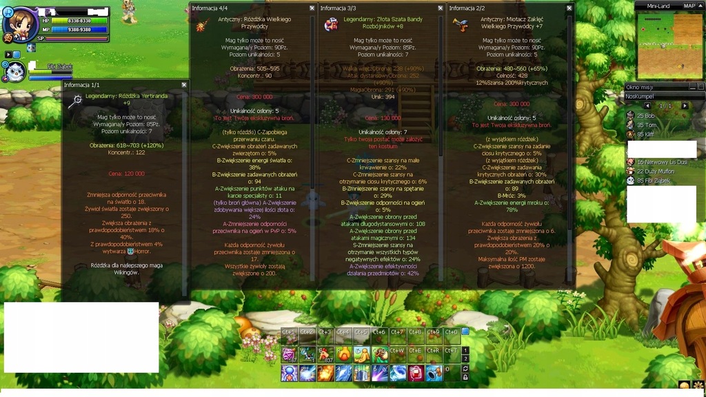 Nostale konto Mag 90-91 AW 7-9 lv Gotowy do gry
