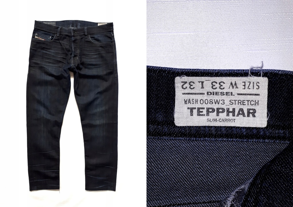 Diesel Tepphar Jeans Pants Jak Nowe Pas 92 cm