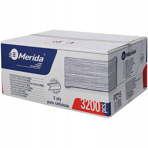 Ręczniki papierowe ZZ Merida 2 warstwy 3200 szt. M