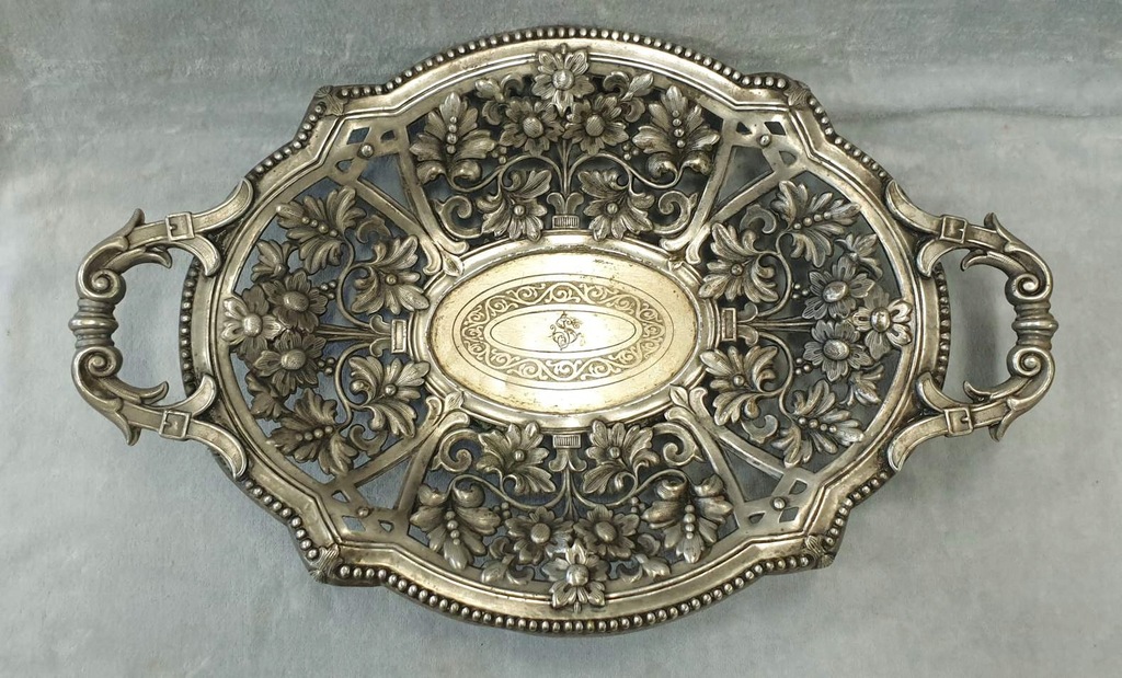 Patera platerowa Warszawa Fraget lata 1896-1939