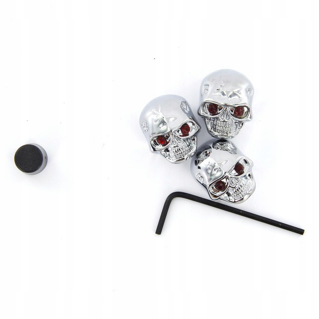 3PCS Skull Head Guitar Volume Knobs with Wrench