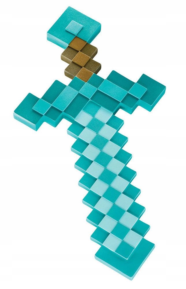 Diamentowy miecz Minecraft turkusowy 51cm