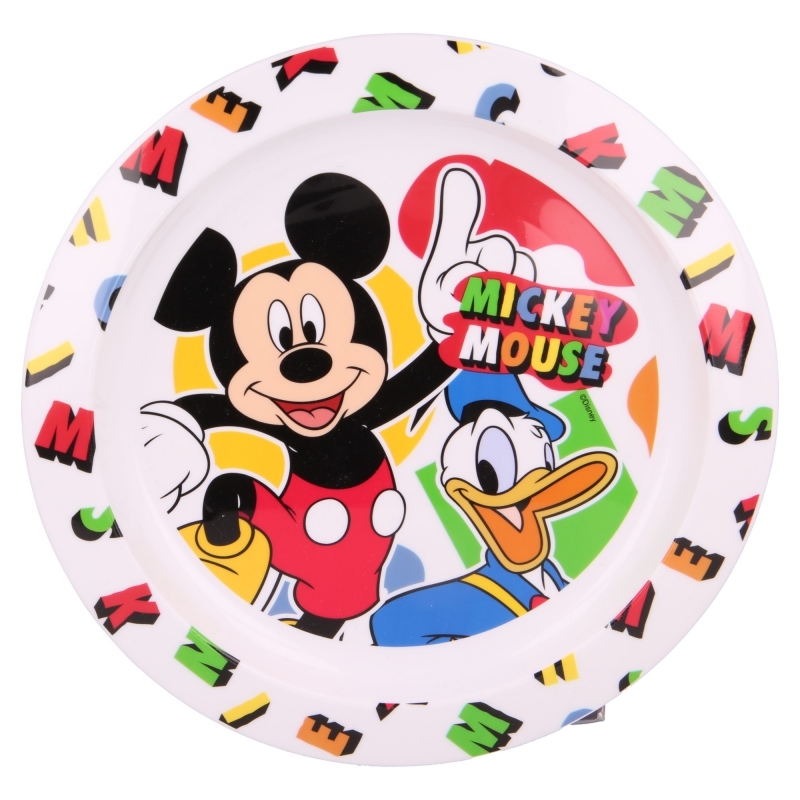 Talerzyk deserowy biały Mickey Mouse