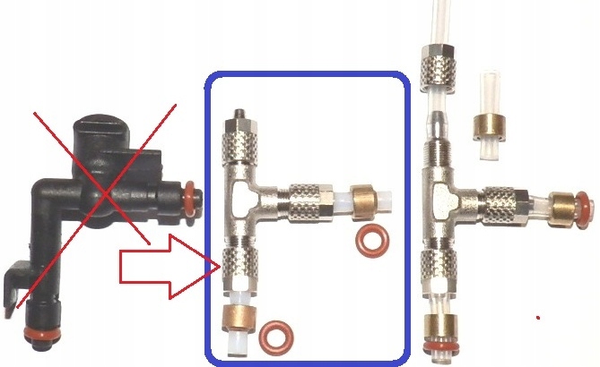 Złącze trójnik rozdzielacz wody 419994 Bosch TCA B30 Siemens TK S40 S60 S65