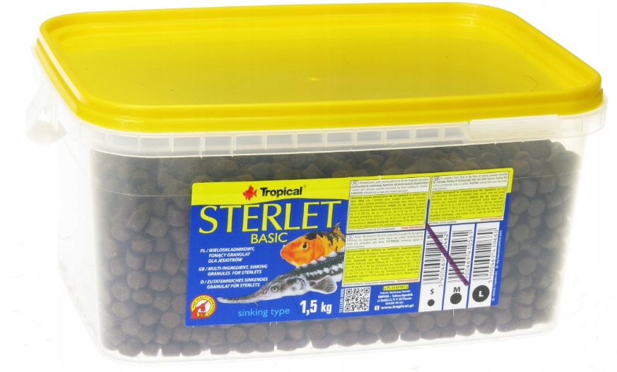 Tropical STERLET L 3l/1,5kg - pokarm dla jesiotrów