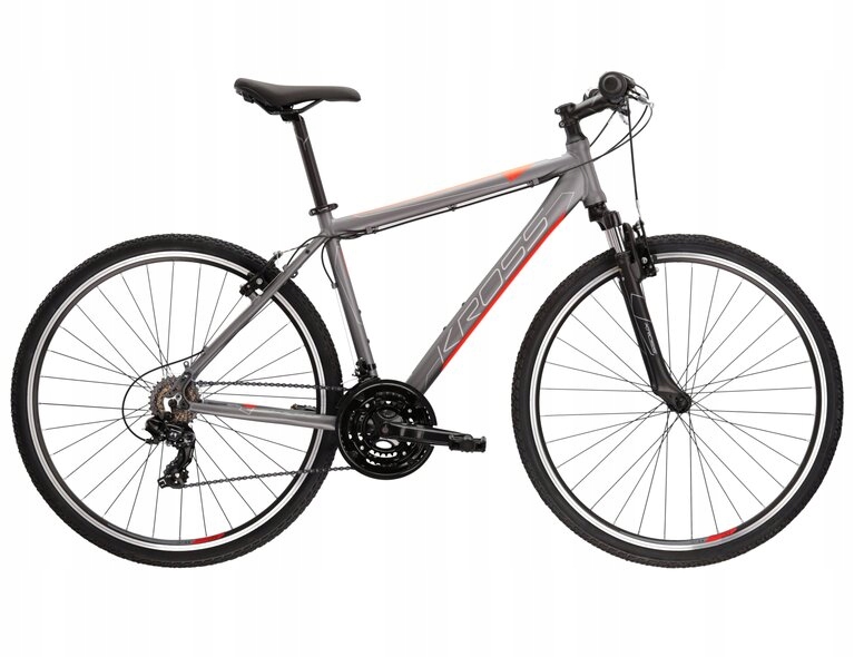 Rower crossowy Kross Evado 1.0 17" szary 12427577540 oficjalne