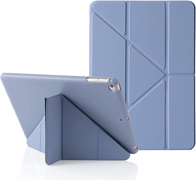 Etui Origami na iPada 9,7 cala, niebiesko-szare