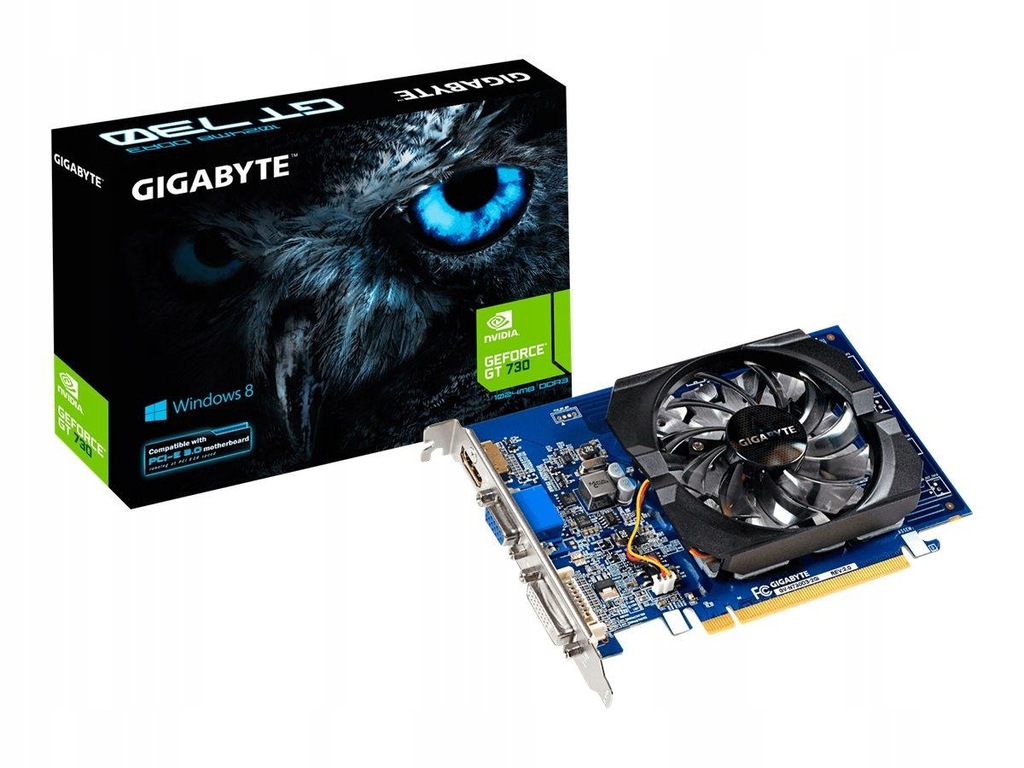 GIGABYTE GeForce GT 730 GPU 2GB DDR3 HDMI DVI D-Sub