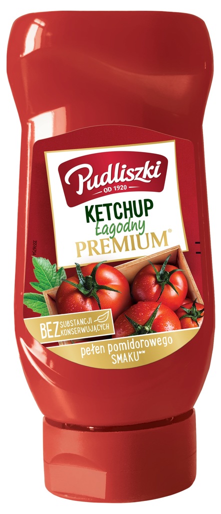 Pudliszki Ketchup Łagodny Premium 470g