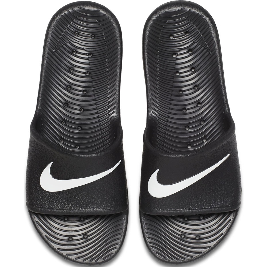 Czarne Inny materiał Buty Klapki Nike r.38,5