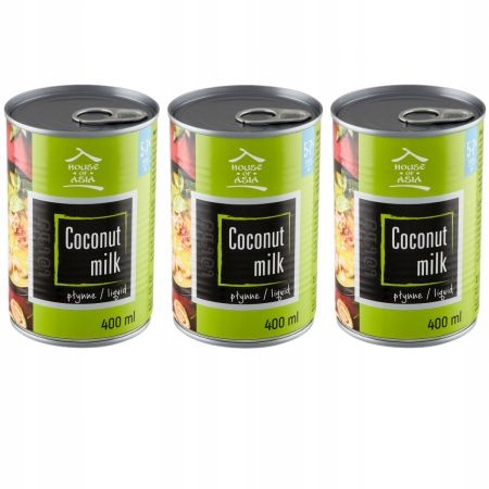 Mleczko kokosowe 5-7% Zestaw 3 x 400 ml House of Asia