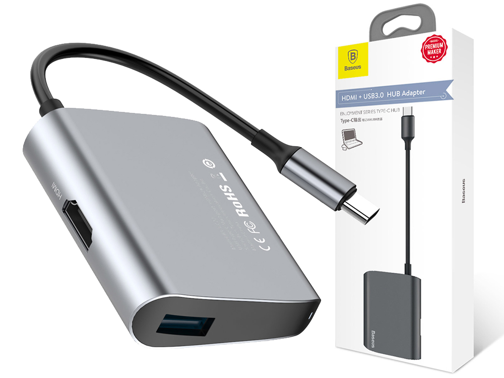 BASEUS ADAPTER HUB USB-C MACBOOK PRO USB 3.0 HDMI