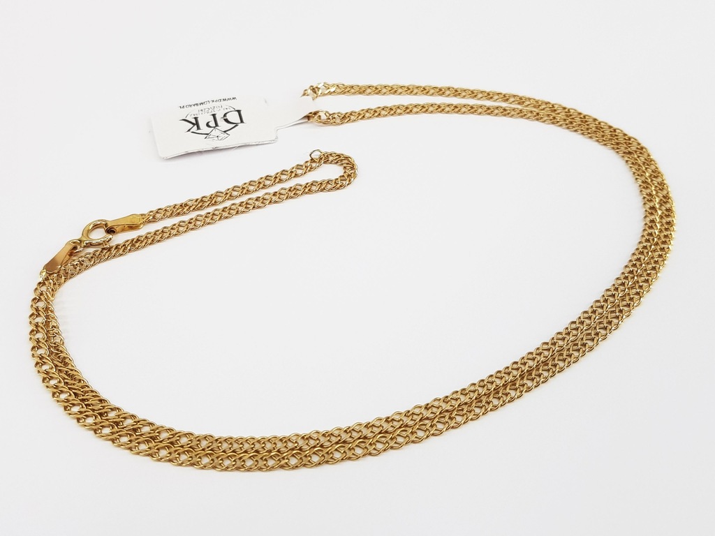 Złoty łańcuszek pr585 waga 3,51g 50cm