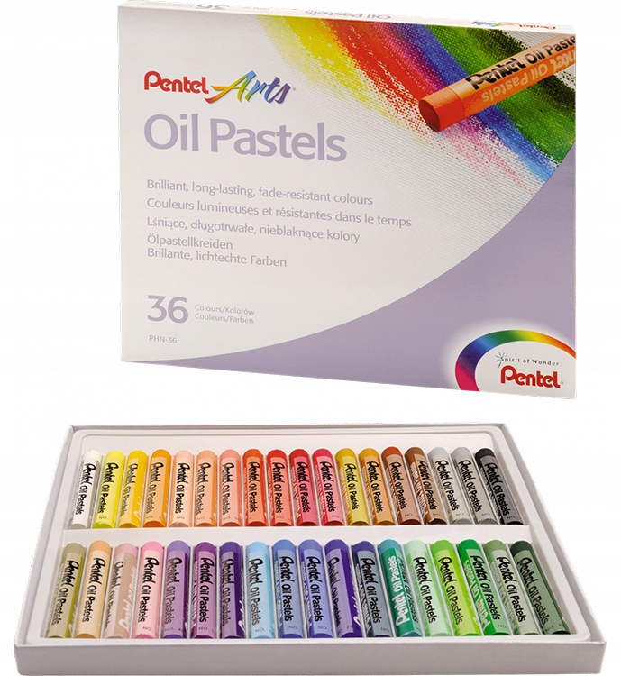 PENTEL Pastele olejne PHN-36 kredki 36 kolorów