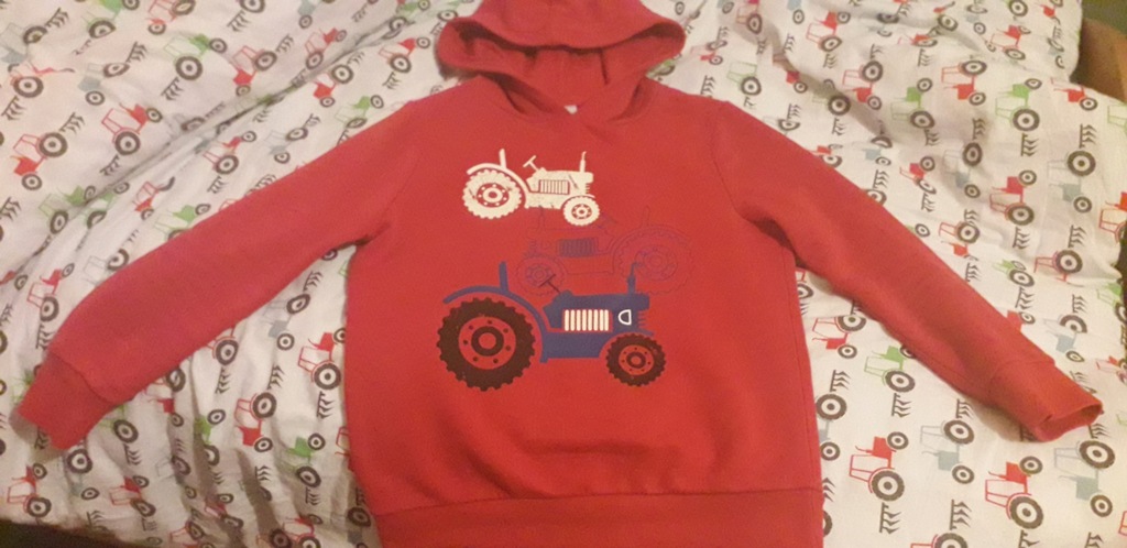 Bluza chłopięca C&A bluza 140 traktory