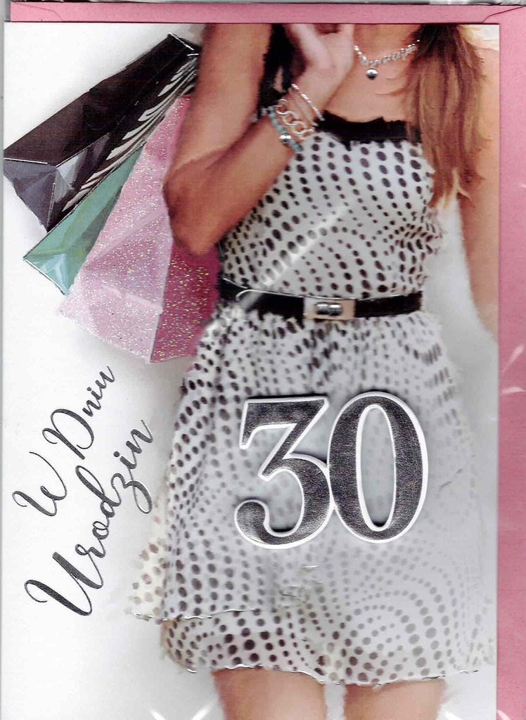 Karnet kartka na 30 urodziny M1-674