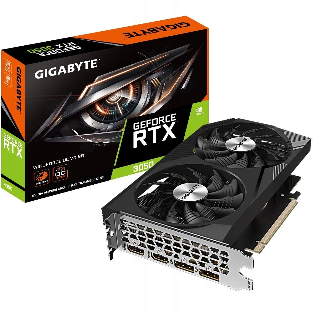 VGA PCIE16 RTX3050 8GB GDDR6/GV-N3050WF2OCV2-8GD GIGABYTE