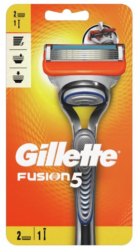 GILLETTE FUSION 5 MASZYNKA DO GOLENIA + WKŁAD 2SZT