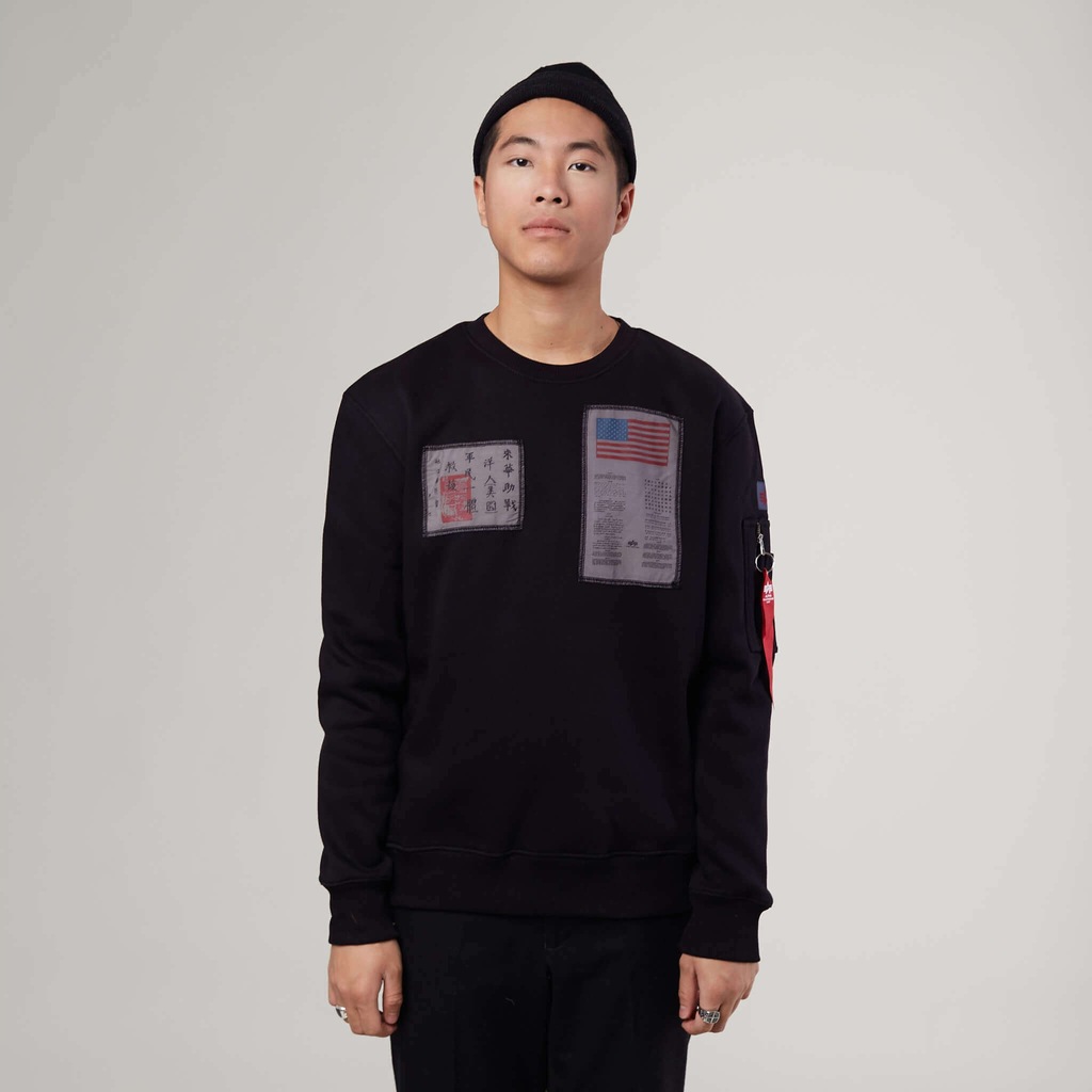 ALPHA INDUSTRIES BLOOD CHIT SWEATER ROZ-XL