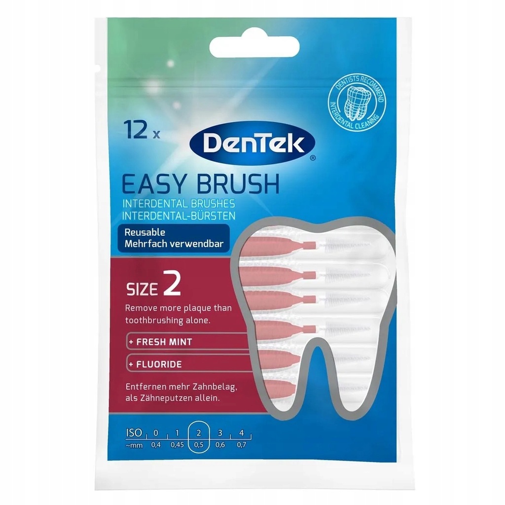 DenTek Easy Brush ISO 2, szczoteczki interdertalne