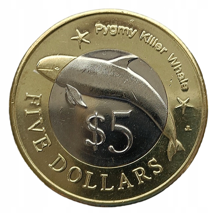 MIKRONEZJA 5 DOLLARS 2012 ORKA BIMETAL MENNICZA