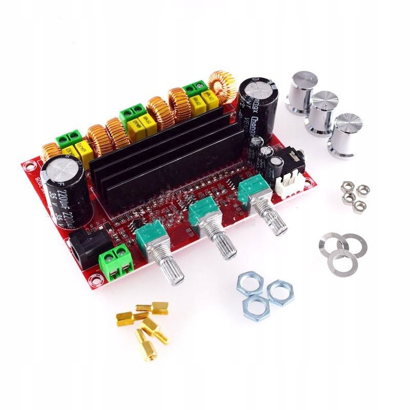 WZMACNIACZ 2.1 2X80W + 100W WOOFER 12V-24V ARDUINO