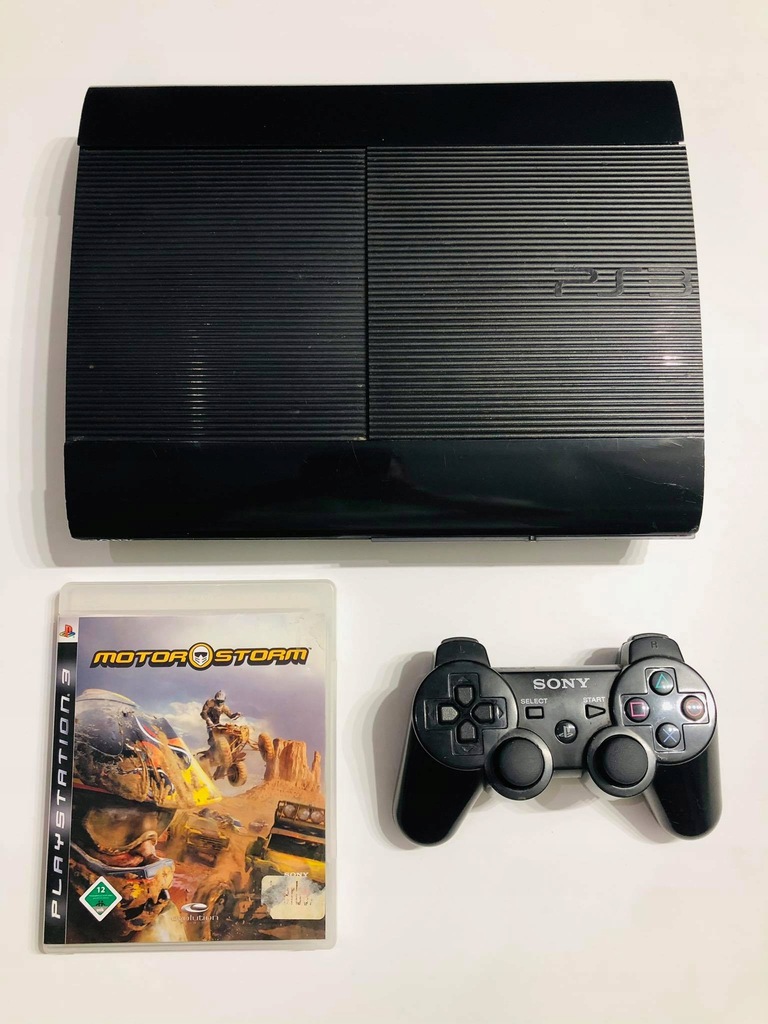 PS3 Super Slim -Motor Storm - 80GB - Pad