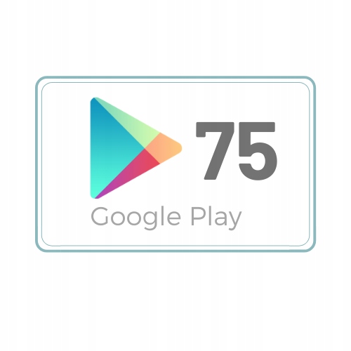 Google Play 75 zł Kod podarunkowy Karta