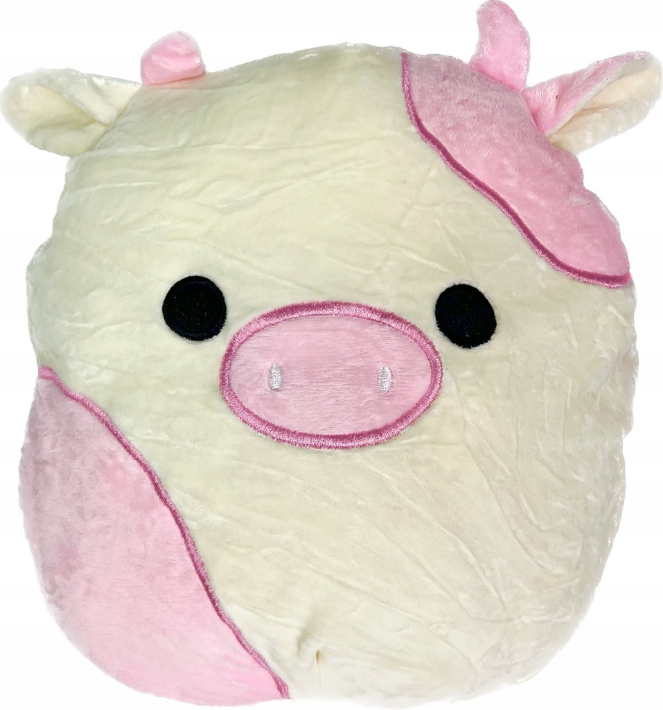 MASKOTKA SQUISHMALLOWS ZABAWKA PLUSZOWA PRZYTULANKA KROWA COW RESHMA 19 CM