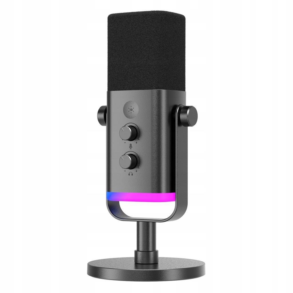 Mikrofon dynamiczny studyjny Fifine AmpliGame AM8 DO GIER RGB XLR USB C