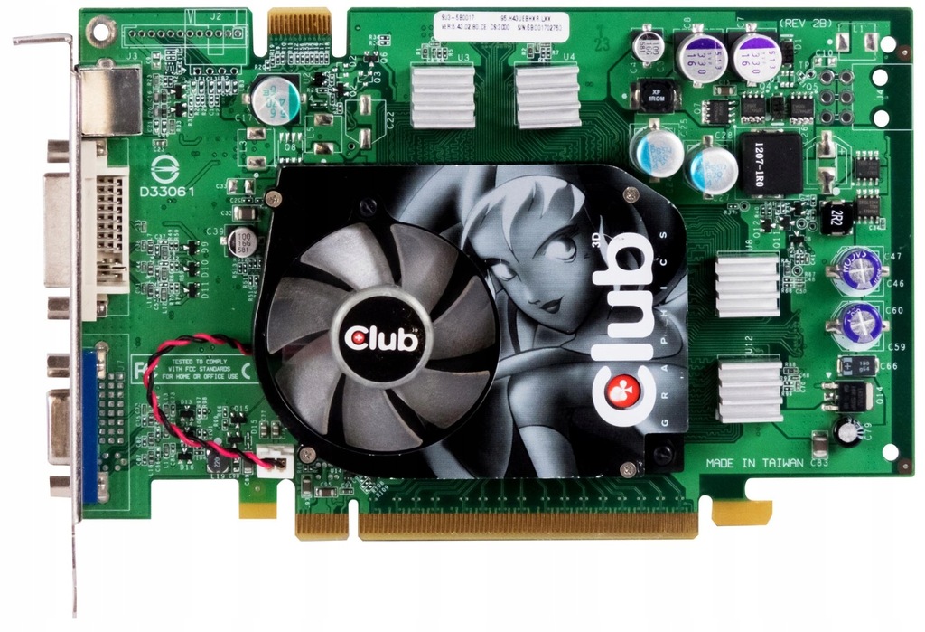 Club3D NVIDIA GEFORCE 6600 GT 128MB CGNX-G668TVD 12605345920