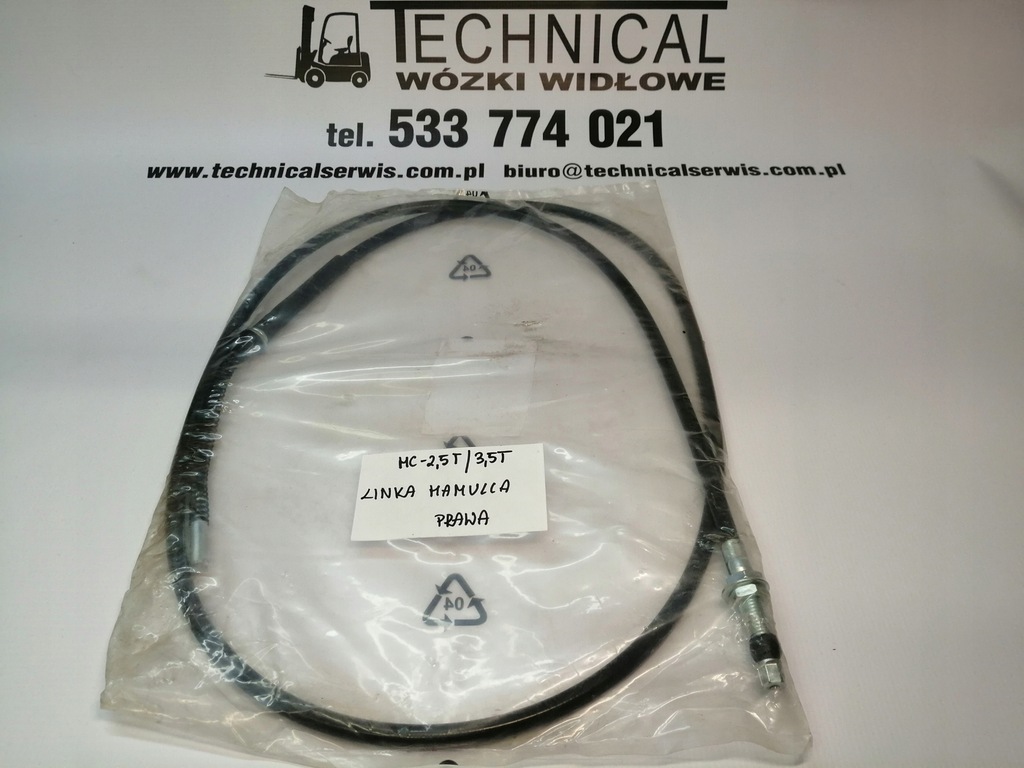 Linka hamulca ręcznego prawa HC Hangcha 2,5T-3,5T