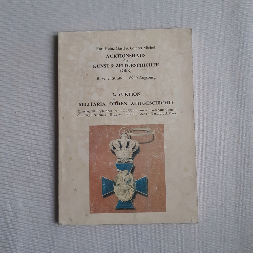 STARY KATALOG MEDALI ODZNACZEŃ AUKCYJNY KARL HEINZ GUNTER MICHEL