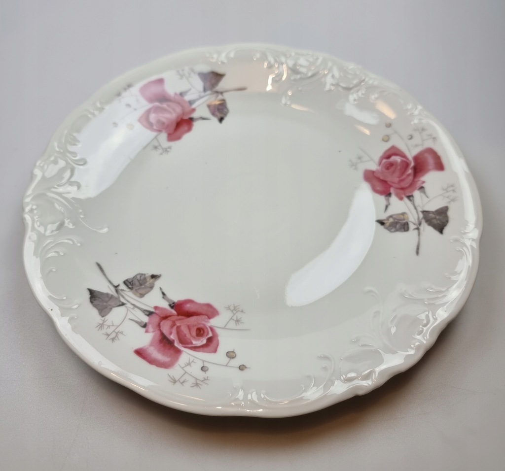 Patera porcelanowa duża 32 cm motyw róże Wawel PRL