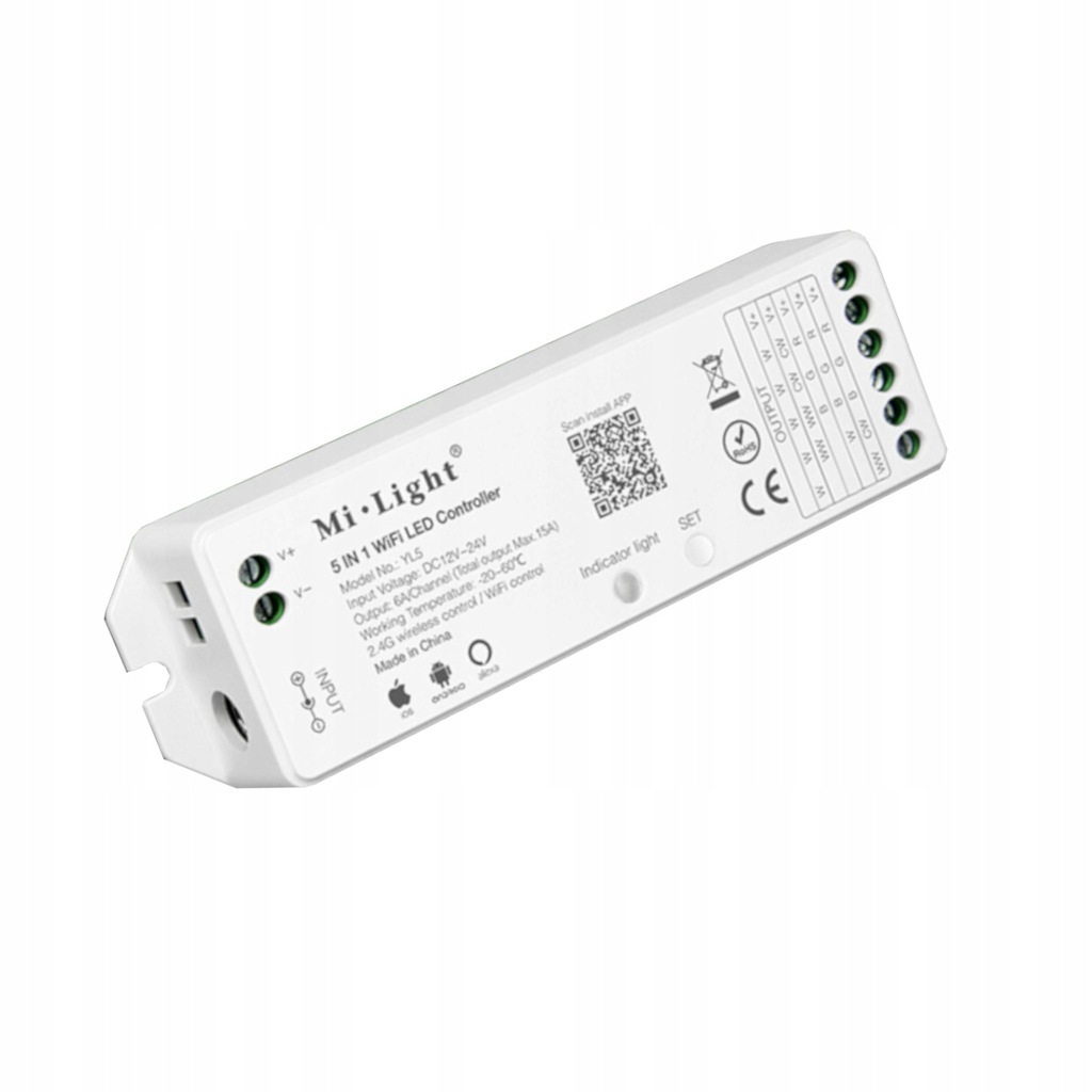 MILIGHT YL5 STEROWNIK WIFI SMART LED 8 STREF ALEXA