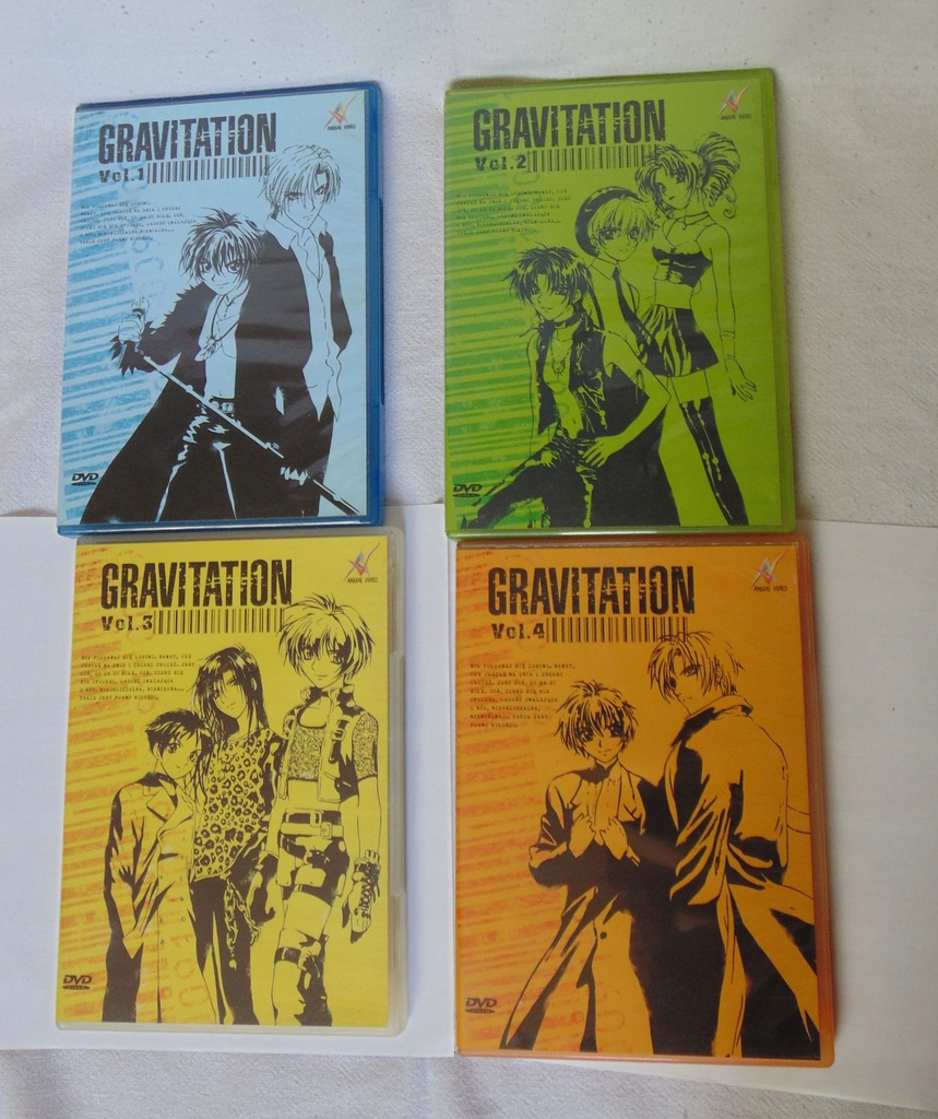 Anime Gravitation odc. 1-13 4DVD cała seria PL