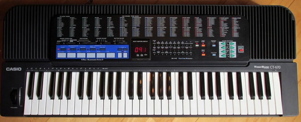 Keyboard CASIO ToneBank CT 670 dla początkującego