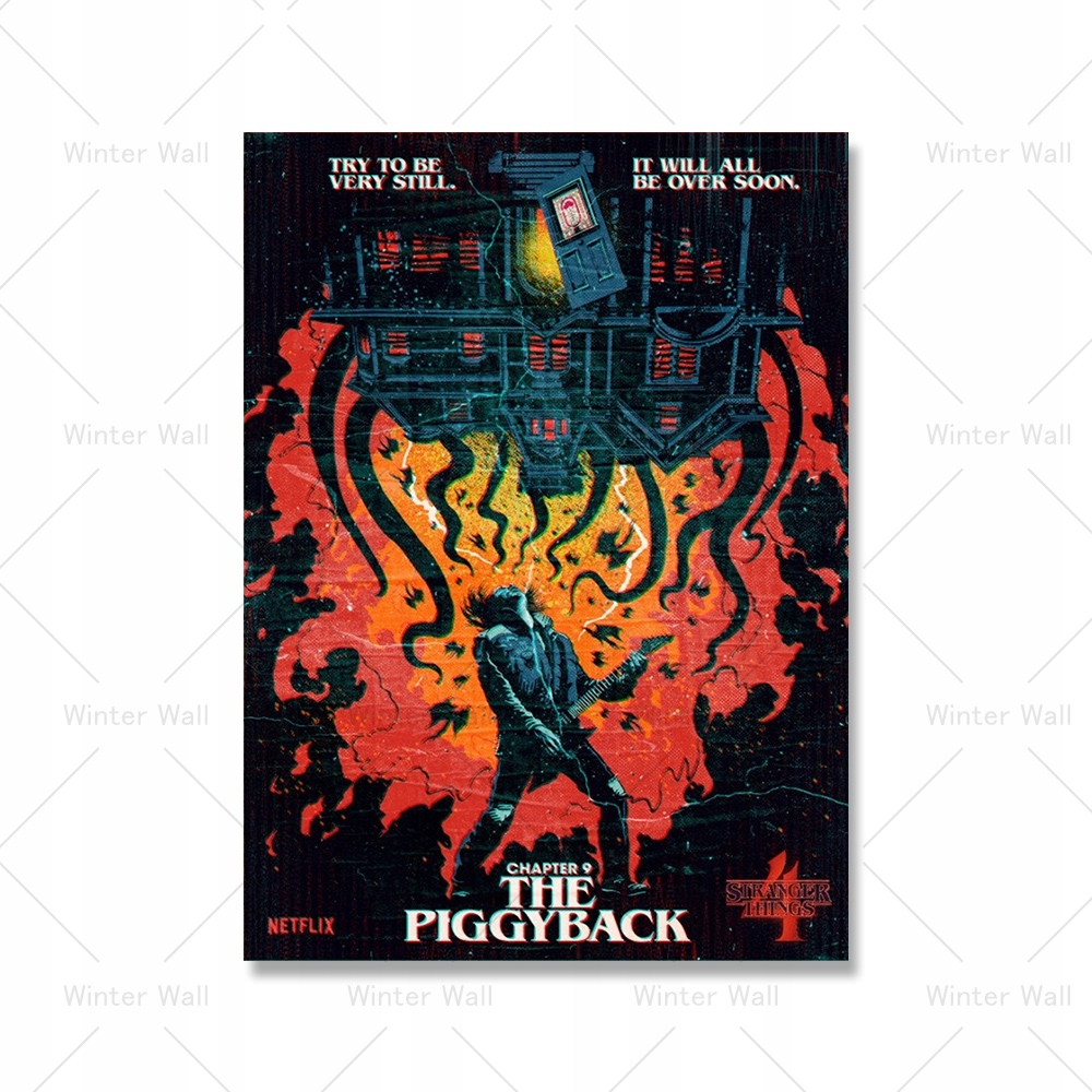 Plakat TV Movie Stranger Things sezon 4 rysunki Ho