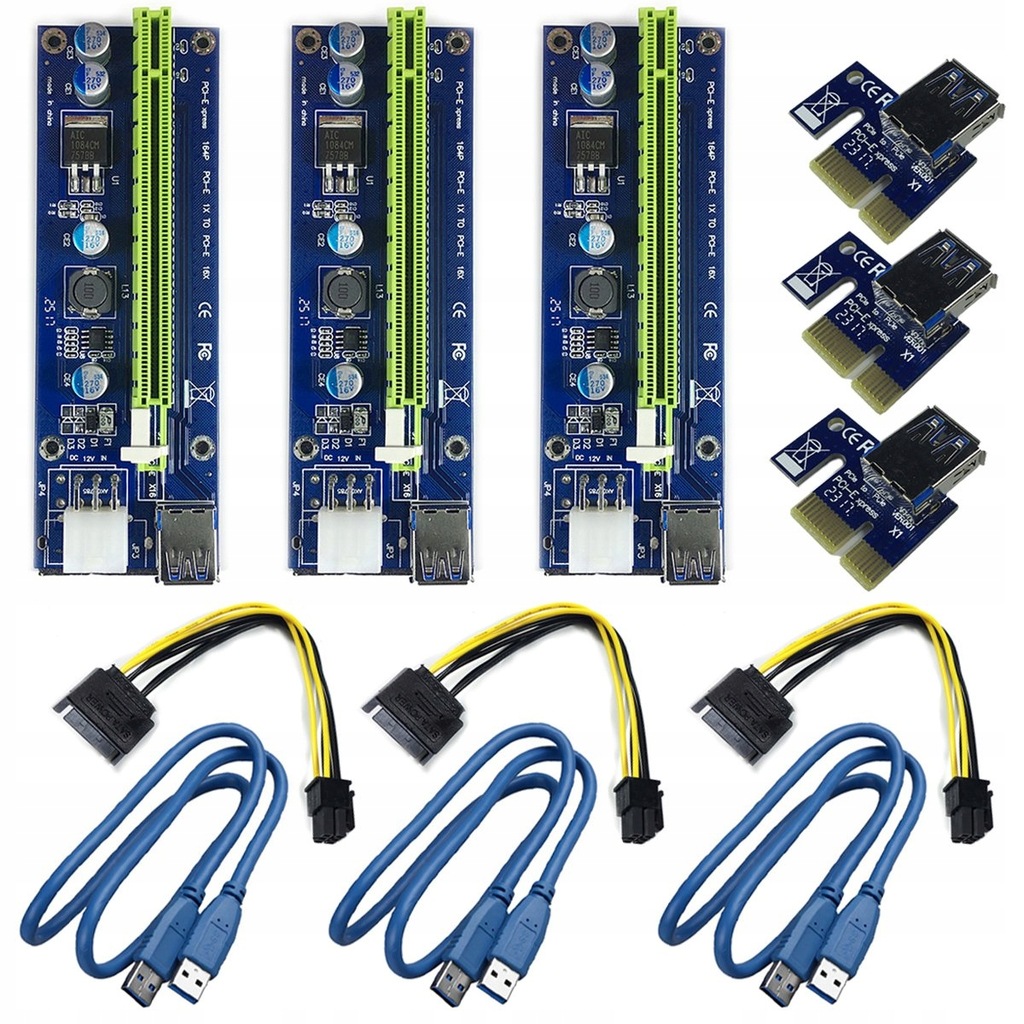 Zasilane prze PCI-E Riser adapter card