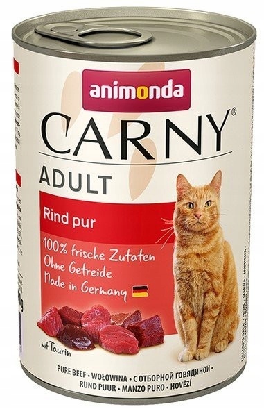 Animonda Carny Adult wołowina mokra karma dla kota puszka 400g