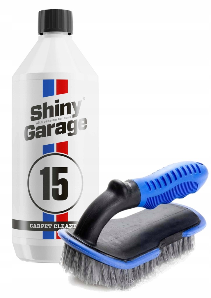 SHINY GARAGE CARPET CLEANER +SZCZOTKA DO TAPICERKI