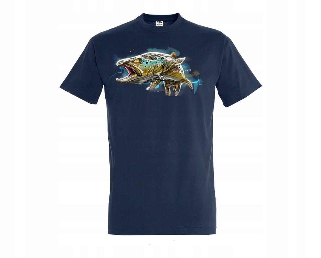 Trout -Art Crow Fishing T-shirt wędkarski