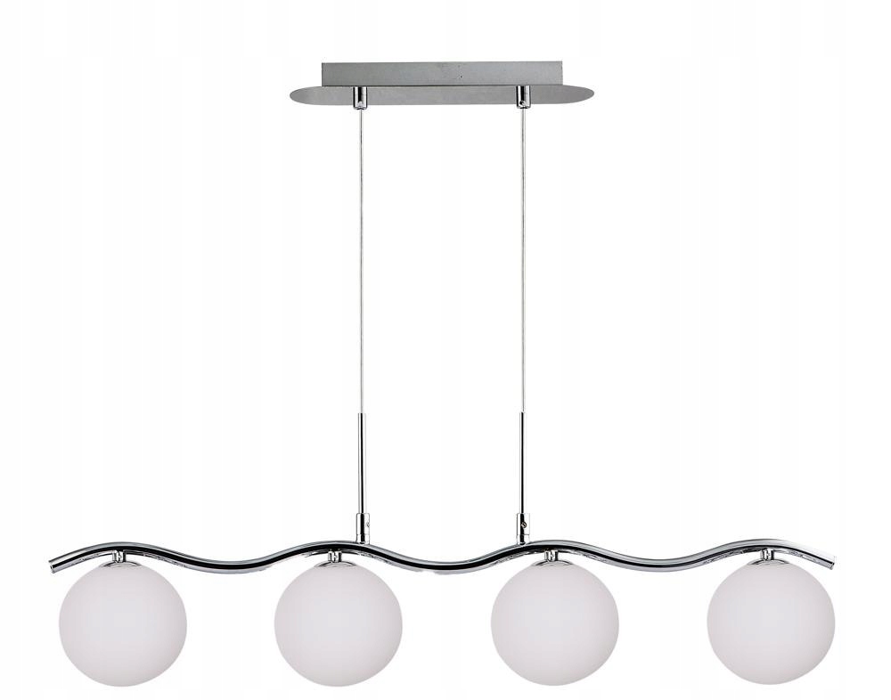 Ramon lampa wisząca chromowy 4x40w g9 klosz biały