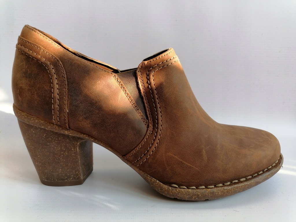 CLARKS Carleta Turin MARKOWE CZÓŁENKA r.38,5 skóra