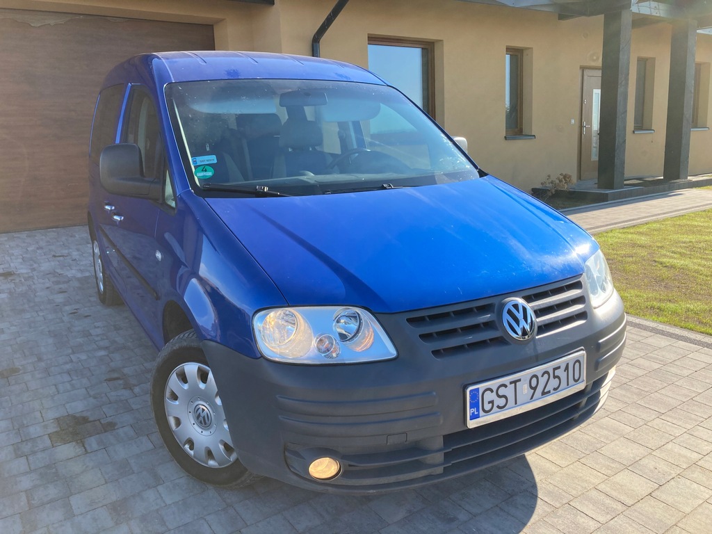 VW CADDY 2005 benzyna 1.6 mpi 102km 7 foteli