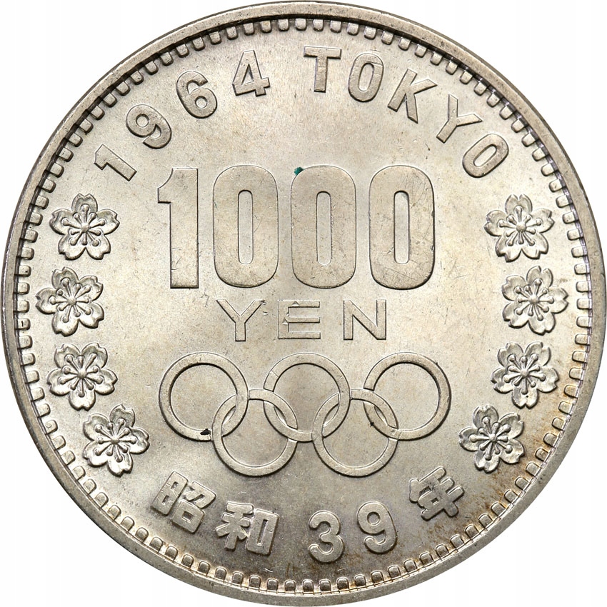 Japonia 1000 Yen 1964 Olimpiada Tokio st.1